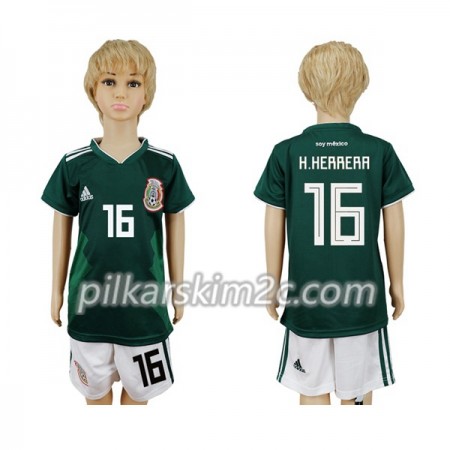 Koszulka Meksyk H.Herrera 16 Dziecięca Główna Mistrzostwa Świata 2018 - Koszulki Piłkarskie